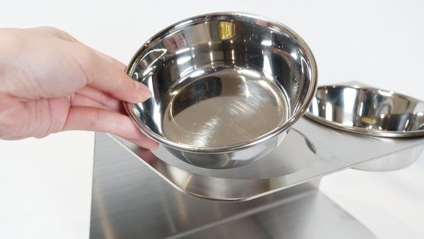 オールステンレス ペットボウルスタンド