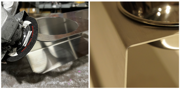 オールステンレス ペットボウルスタンド