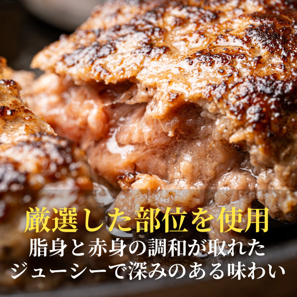 味覚園　粗挽き十勝ハンバーグ5個セット【黒牛セブン】